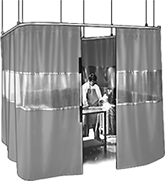 Build-Your-Own Suspended Welding Curtain Partitions