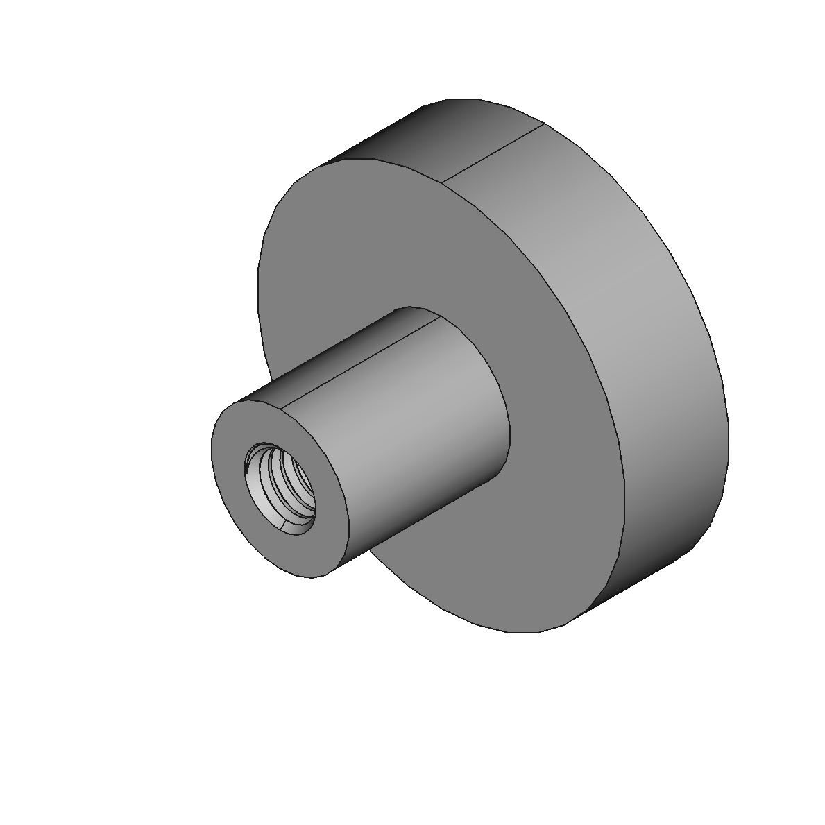 Encased Ceramic Magnets with Threaded Hole