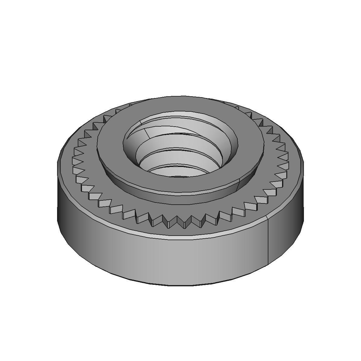 Metric Stainless Steel Press-Fit Nuts for Soft Metal and Plastic