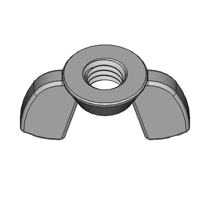 Metric Super-Corrosion-Resistant 316 Stainless Steel Wing Nuts