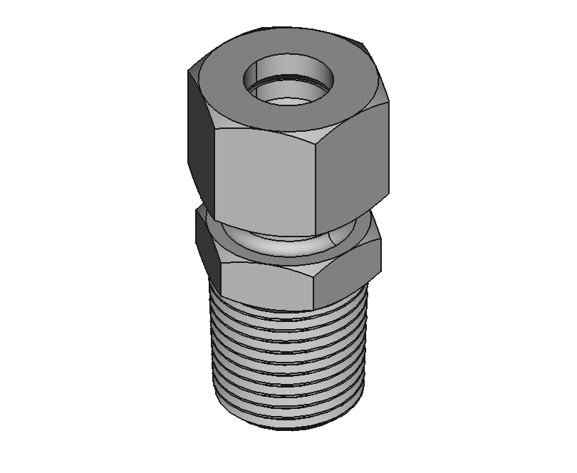 Nuts for High-Pressure Compression Fittings for Stainless Steel Tubing
