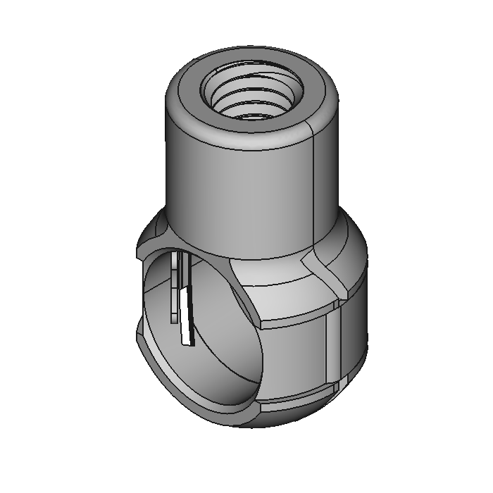 Snap-On Ball Socket End Fittings for Gas Springs