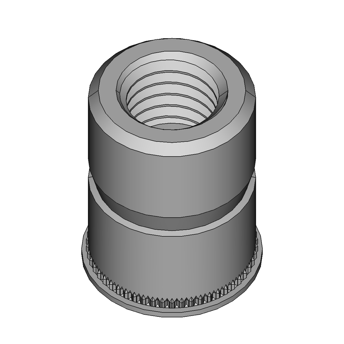 Stainless Steel Low-Profile Rivet Nuts