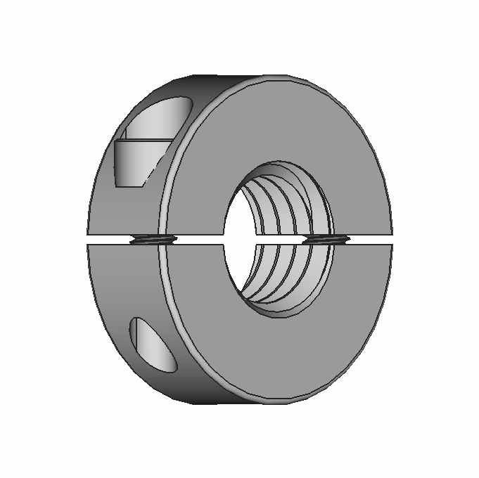 Threaded Two-Piece Shaft Collars