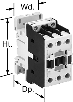 DIN-Rail Mount Infrequent-Cycle High-Current Relays