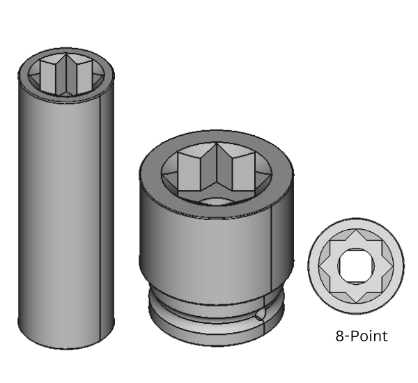 8-Point Impact Sockets