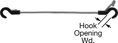 Adjustable Abrasion-Resistant Elastic Tie Downs