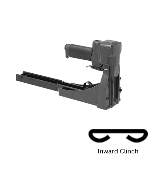 Air-Powered Box Staplers for Double-Wall Corrugated Cardboard Boxes