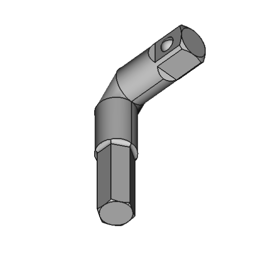 Angled Hex Shank to Square Drive Adapters