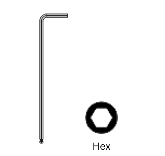 Ball-End Color-Coded L-Keys