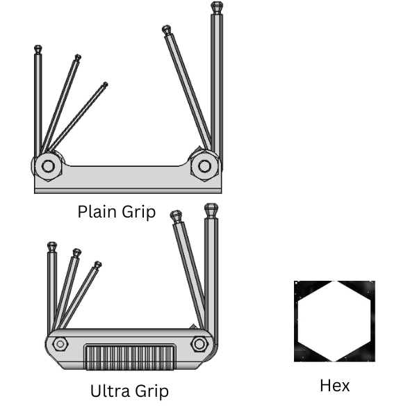 Ball-End Fold-Up Key Sets