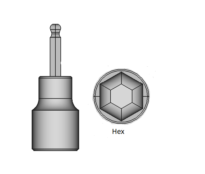 Ball-End Hex Bit Sockets