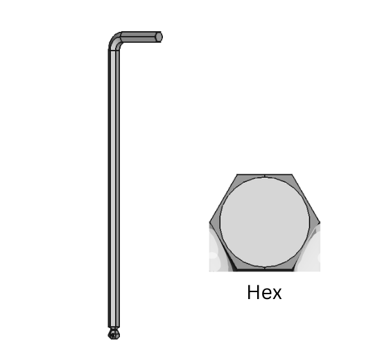 Ball-End Screw-Holding L-Keys