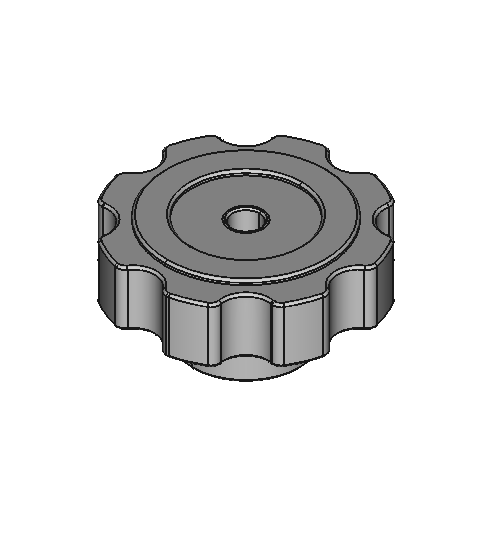 Comfort-Grip Threaded Through-Hole Knobs
