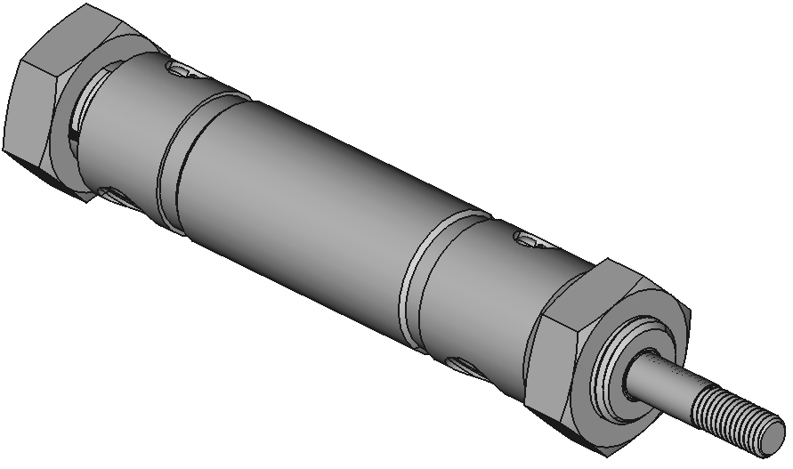 Cushioned Round Body Air Cylinders