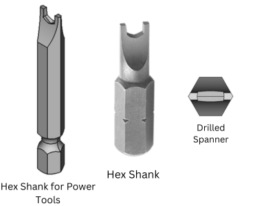 Drilled Spanner Bits