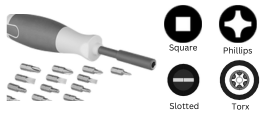 Electrical-Insulating Bit Screwdrivers