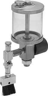 Electrically Operated Oil Dispensers with Flow-Adjustment Valve and Brush