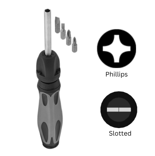 Fast-Driving Ratcheting Bit Screwdrivers
