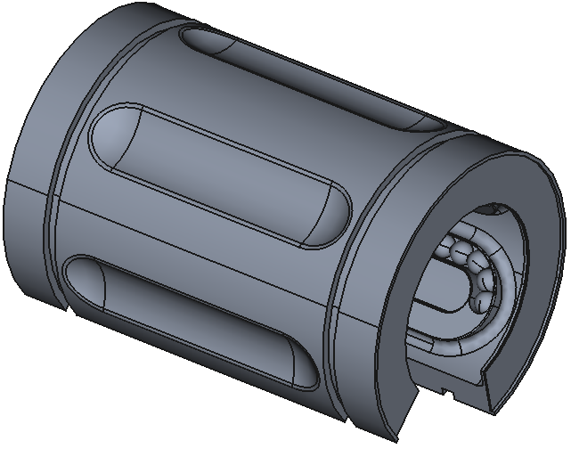 High-Temperature Linear Ball Bearings for Support Rail Shafts