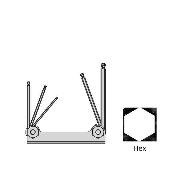 Fold-Up Key Sets with Tether Ring