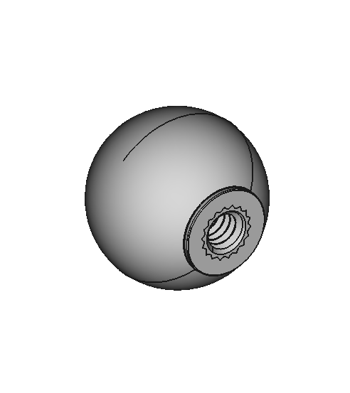 Glow-in-the-Dark Threaded-Hole Ball Knobs