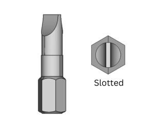 High-Torque Slotted Bits