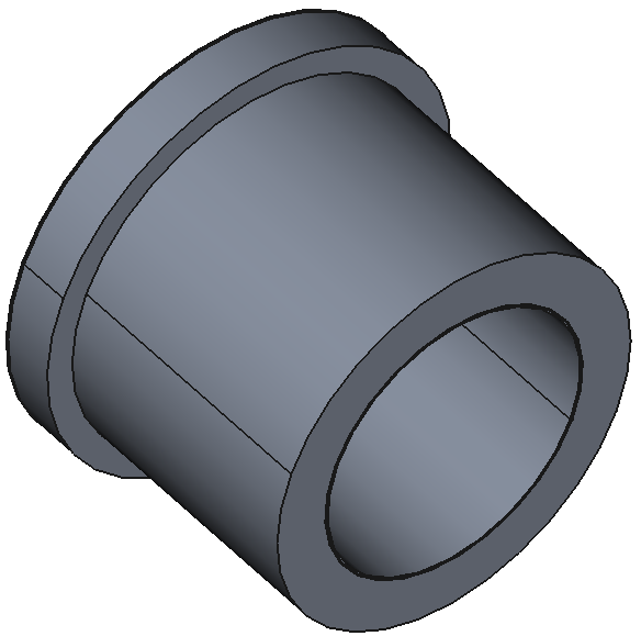 High-Load Dry-Running Flanged Sleeve Bearings