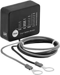 Large-Cell Battery Surge Protector-Charge Monitors