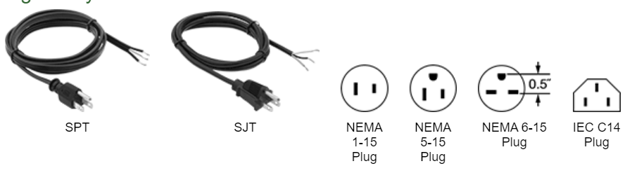 Light Duty Power Cords