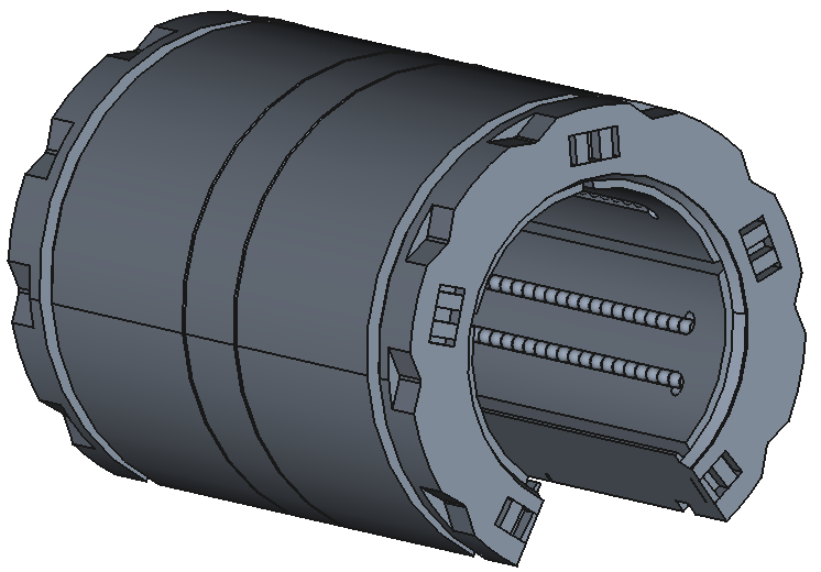 High-Load Mounted Linear Ball Bearings for Support Rail Shafts