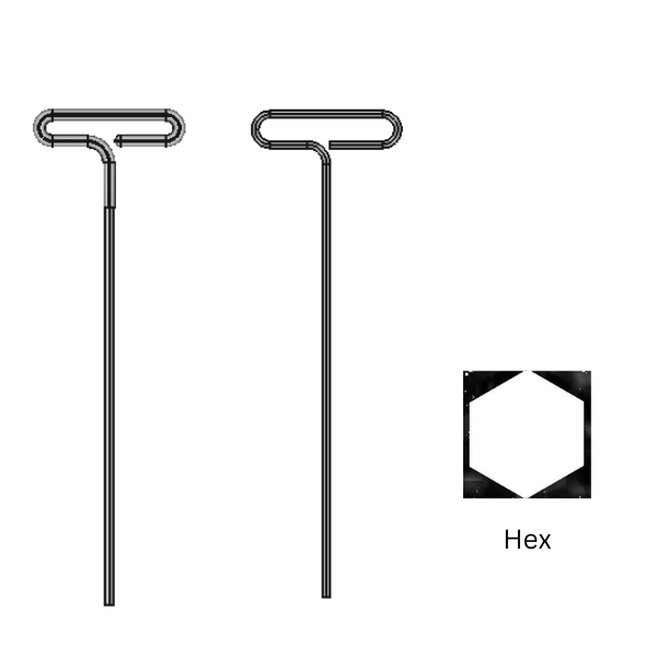 Looped T-Handle Keys