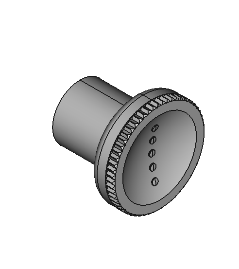 Metal-Detectable Threaded-Hole Knobs