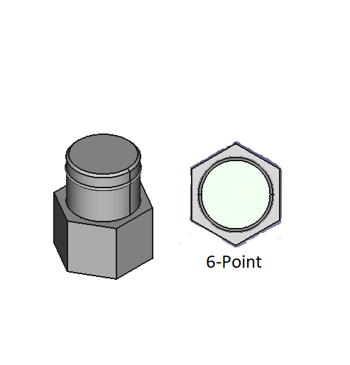 Nonmarring 6-Point Sockets