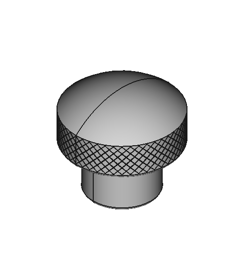 Palm-Grip Threaded-Hole Knobs