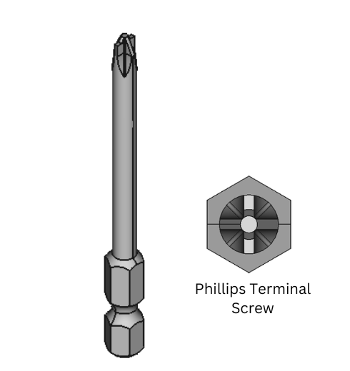 Phillips Terminal Screw Bits