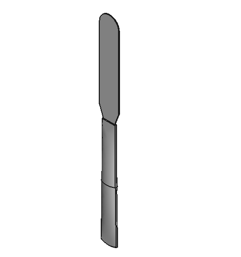Round-Blade Stainless Steel Spatulas