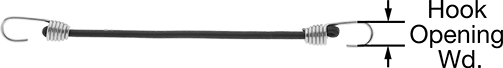 Salt-Water-Resistant Elastic Tie Downs