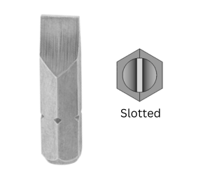Slotted Bits for Stainless Steel Screws