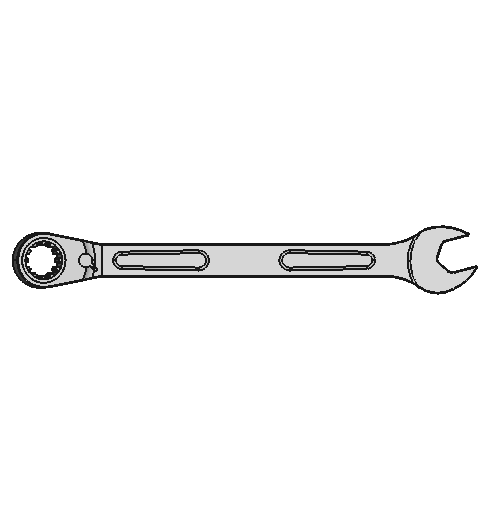 Spline Ratcheting Combination Wrenches