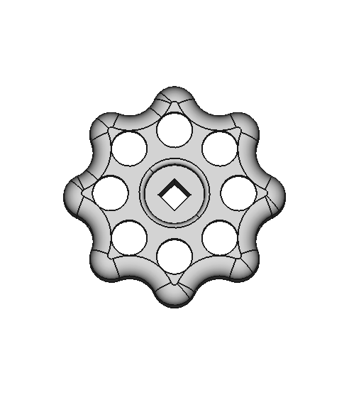 Square-Through-Hole Knobs