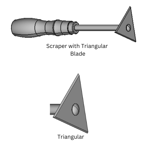 Steel Blade Contoured-Surface Scrapers