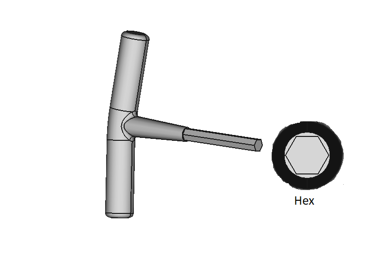 Stubby T-Handle Keys