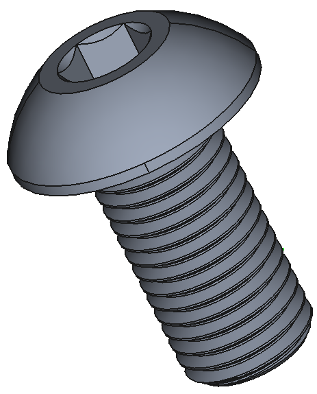 Hex Drive Rounded Head Screws