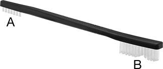 Two-in-One Low-Scratch Abrasive Brushes