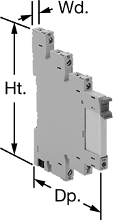 Ultra-Thin DIN-Rail Mount Multifunction Timer Relays