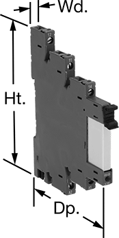 Ultra-Thin Signal Relays with Socket