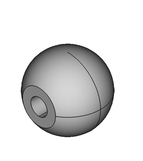 Unthreaded-Hole Ball Knobs