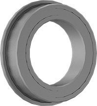 Lubrication-Free Plastic Flanged Ball Bearings
