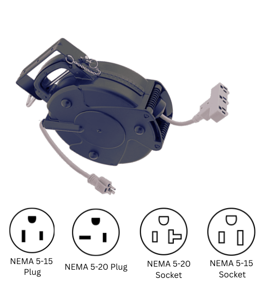 Impact-Resistant Automatic-Wind Cord Reels